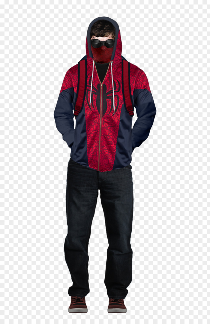 Spider-man Hoodie Spider-Man's Powers And Equipment Marvel Cinematic Universe Suit PNG