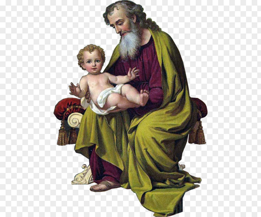St Josephs Day Joseph And The Christ Child Saint Joseph's Prayer To Novena PNG