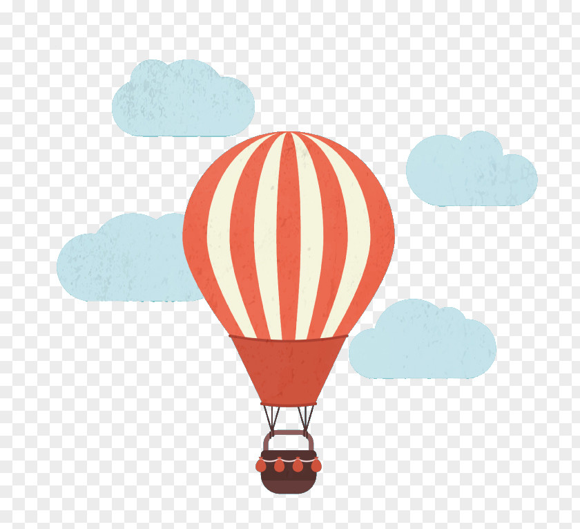 Cartoon Hot Air Balloon Web Design PNG