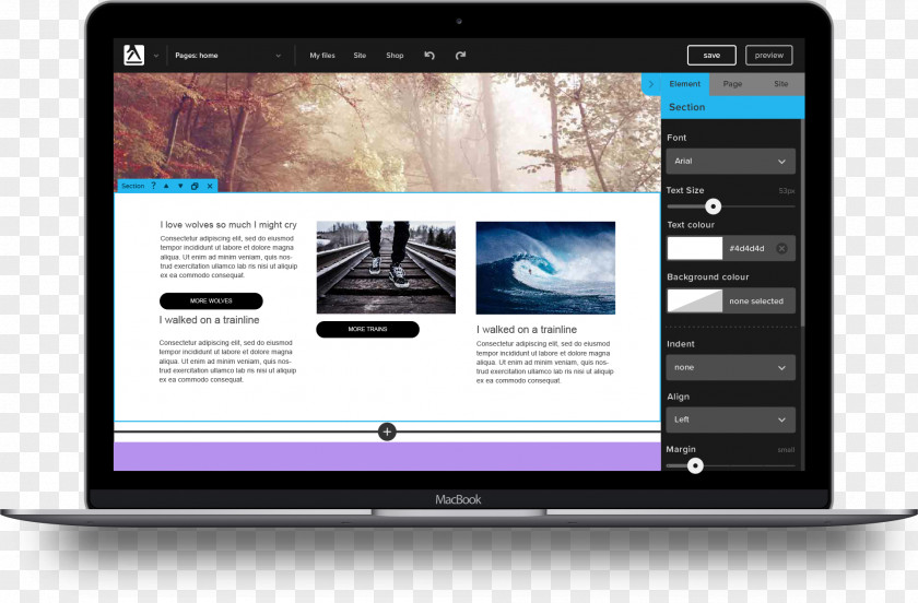 Easy To Edit Website Builder Responsive Web Design Drag And Drop Template PNG