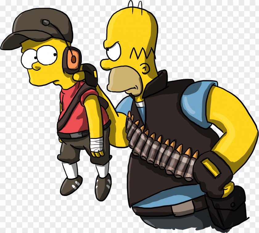 Simpsons Team Fortress 2 Moe Szyslak Maggie Simpson Bart Marge PNG