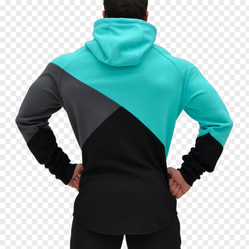 Span And Div Hoodie Polar Fleece Turquoise Teal Red PNG