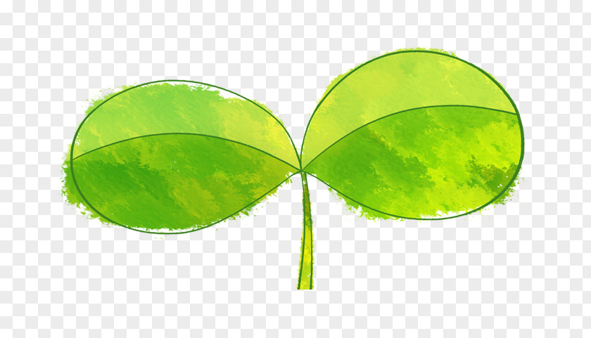 Cartoon Green Leaves Leaf Drawing PNG