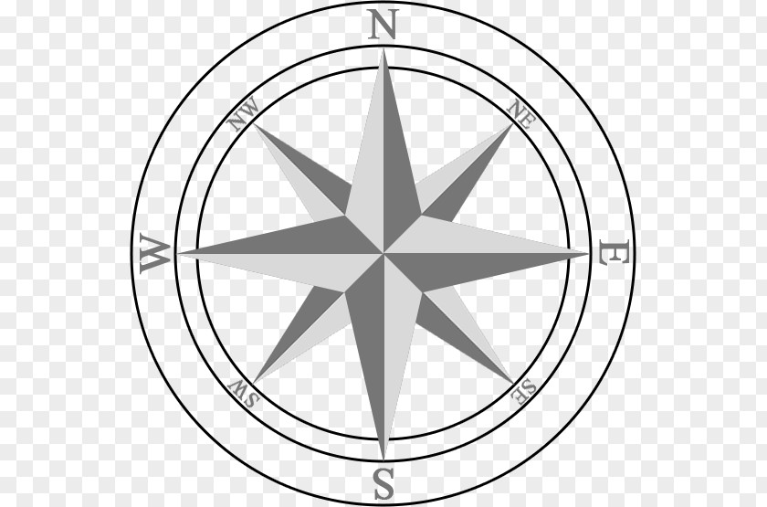 Compass Rose North Clip Art PNG
