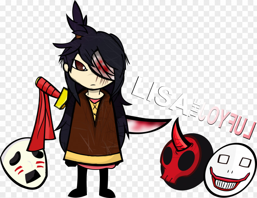 Gallows Lisa: The Painful Fan Art Digital PNG