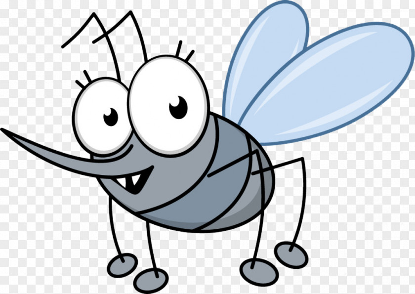 Cartoon Mosquito Insect Butterfly PNG