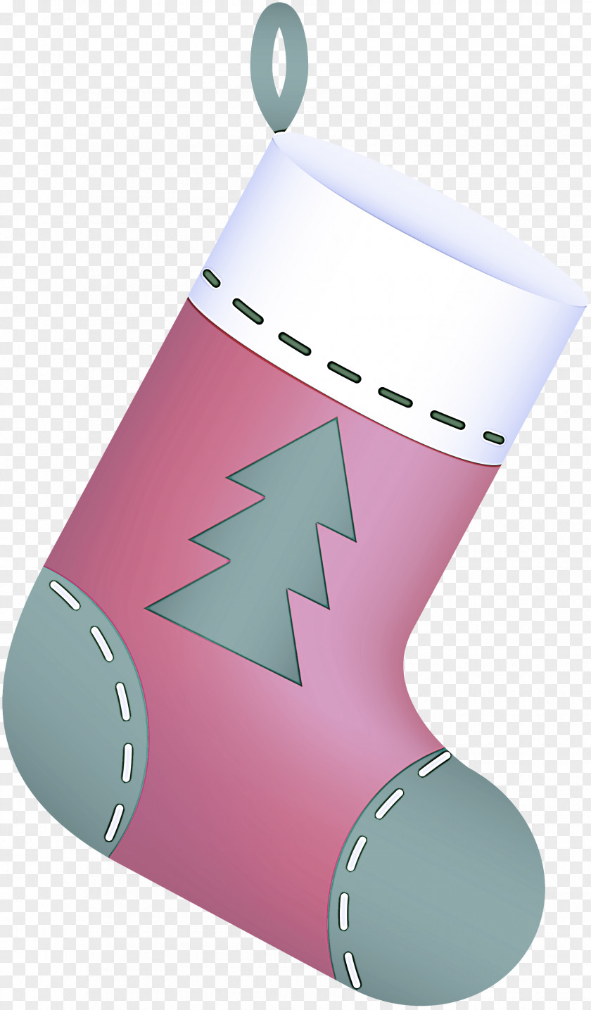 Christmas Stocking Pink PNG