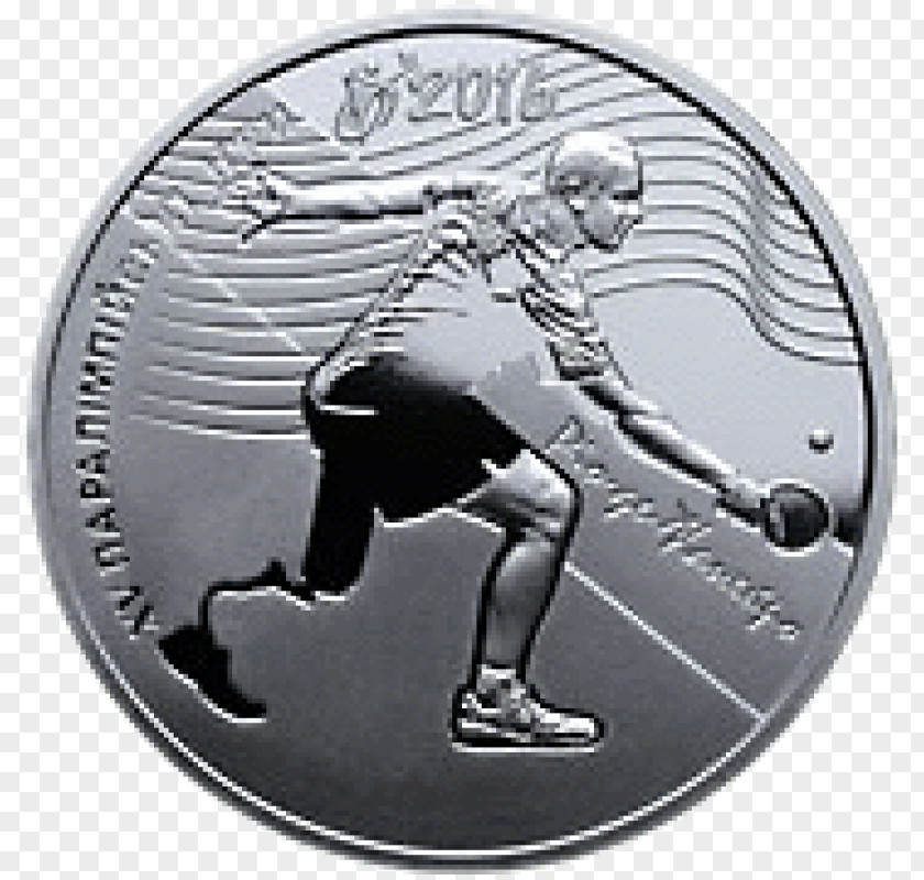 Coin Ukraine Summer Paralympic Games Ukrainian Hryvnia Монеты Украины PNG