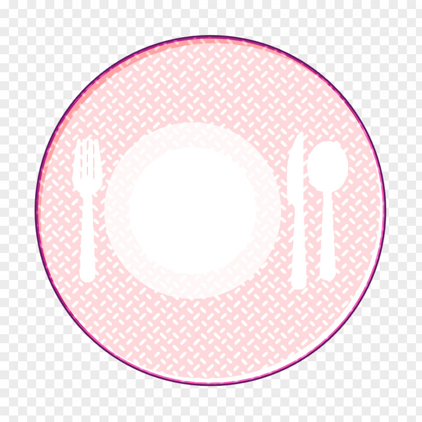 Linear Food Set Icon Plate PNG