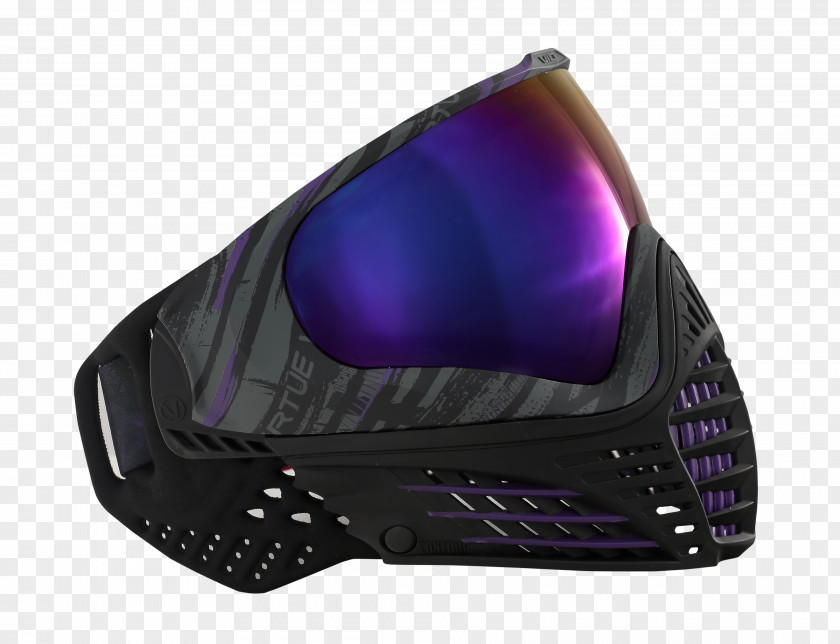 Mask Goggles Paintball Purple Light PNG