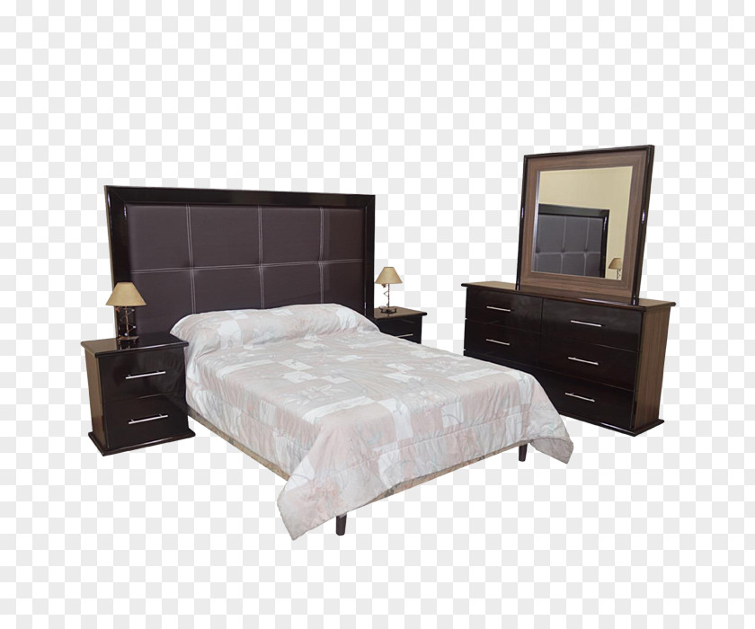 Mattress Bed Frame Bedside Tables Bedroom Sheets PNG