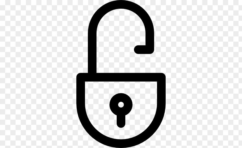 Open Lock Padlock Brand Font PNG