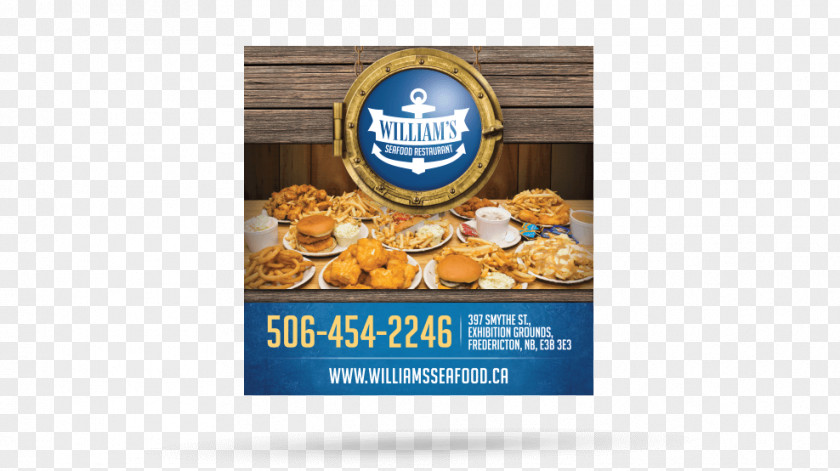 Web Design William's Seafood Restaurant Advertising Graphic Creative Juices PNG