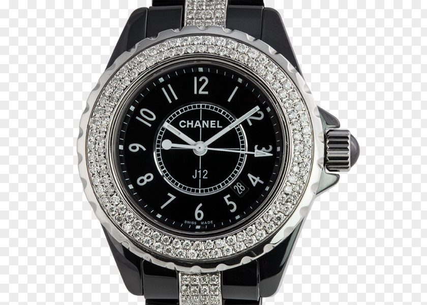 Chanel Diamond J12 Watch Chronograph Jaeger-LeCoultre PNG