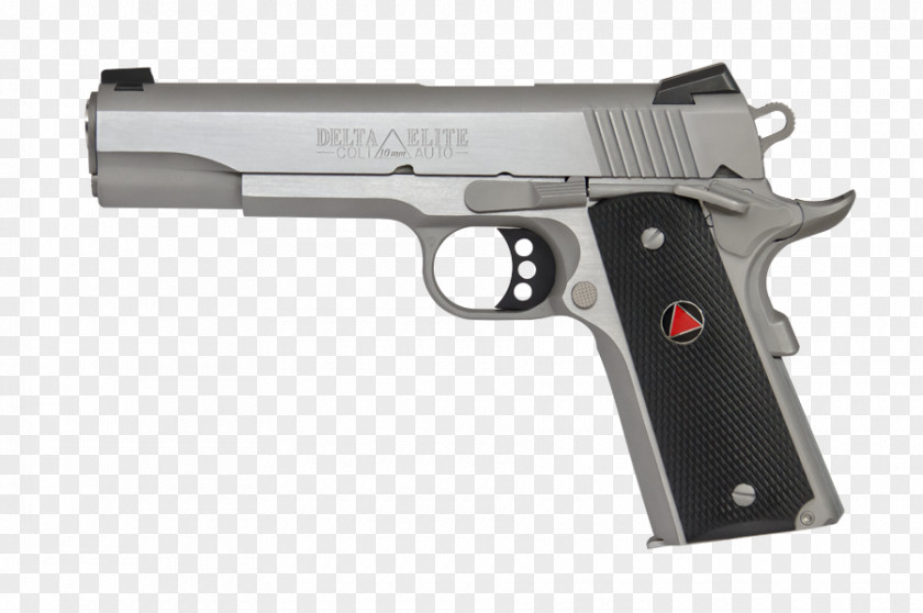 Handgun Springfield Armory 10mm Auto Colt Delta Elite M1911 Pistol Firearm PNG