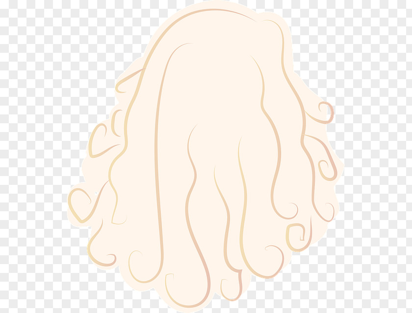 Lace Wig Beige Hair Cartoon PNG
