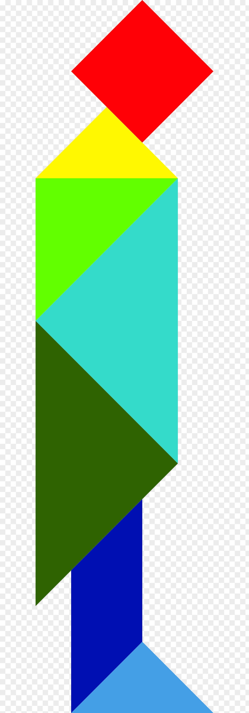 Tangram Triangle Clip Art PNG
