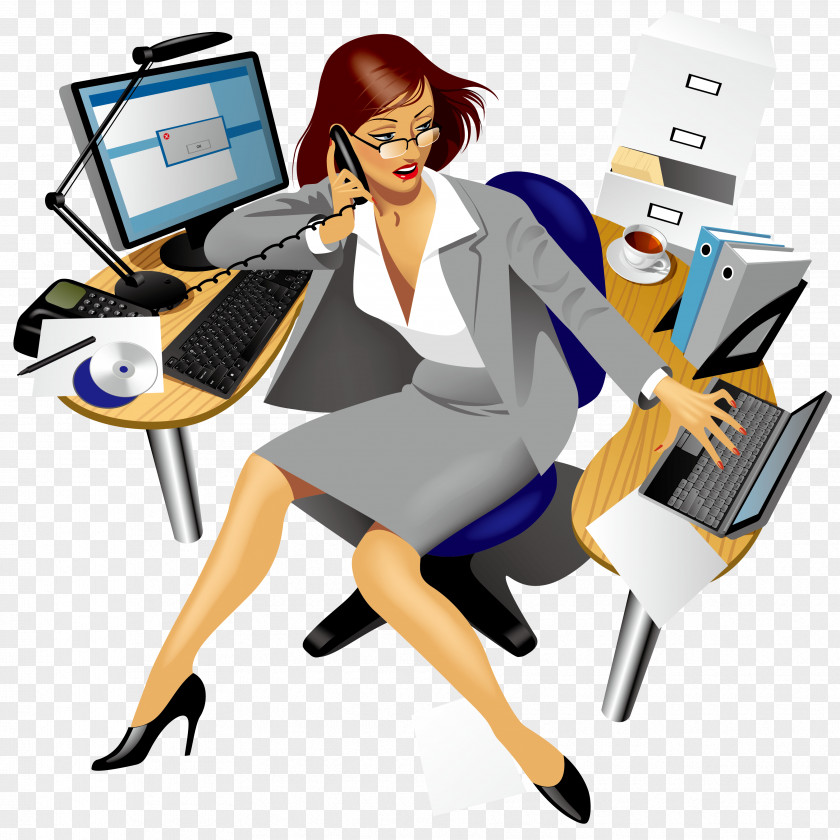 Business People Secretary Office Clip Art PNG
