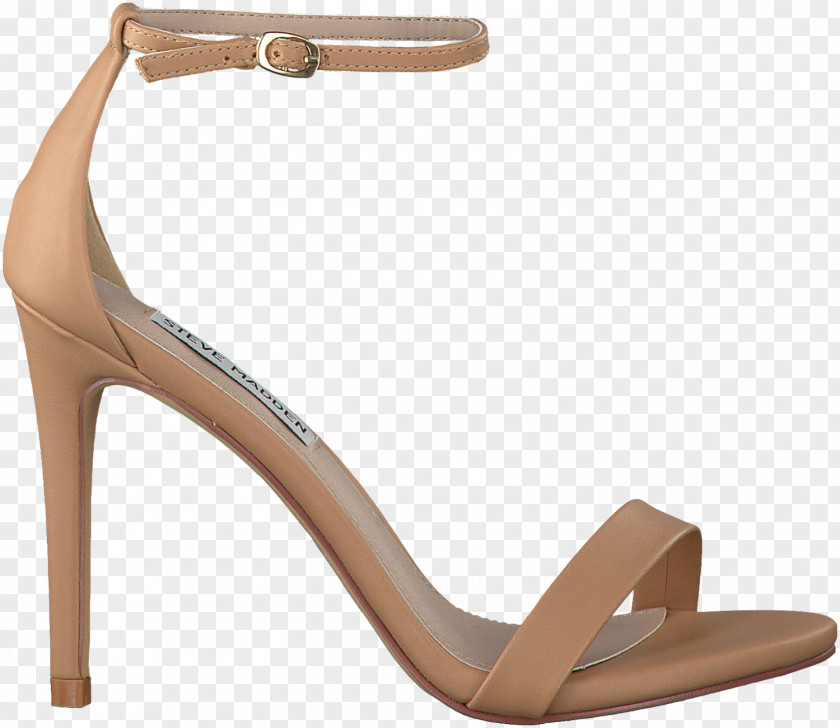 Sandal Shoe Beige Leather Absatz PNG
