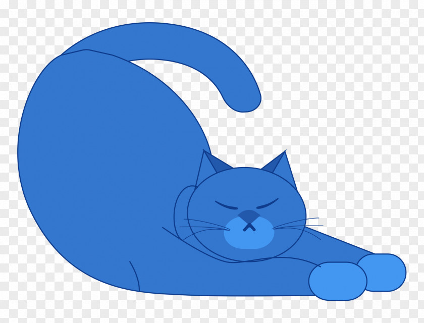 Cat Kitten Cobalt Blue / M Cat-like Whiskers PNG