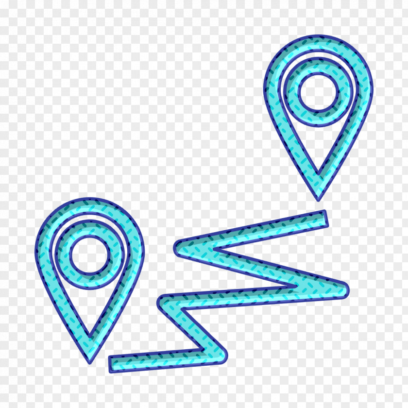 Distance Icon Road Global Logistics PNG