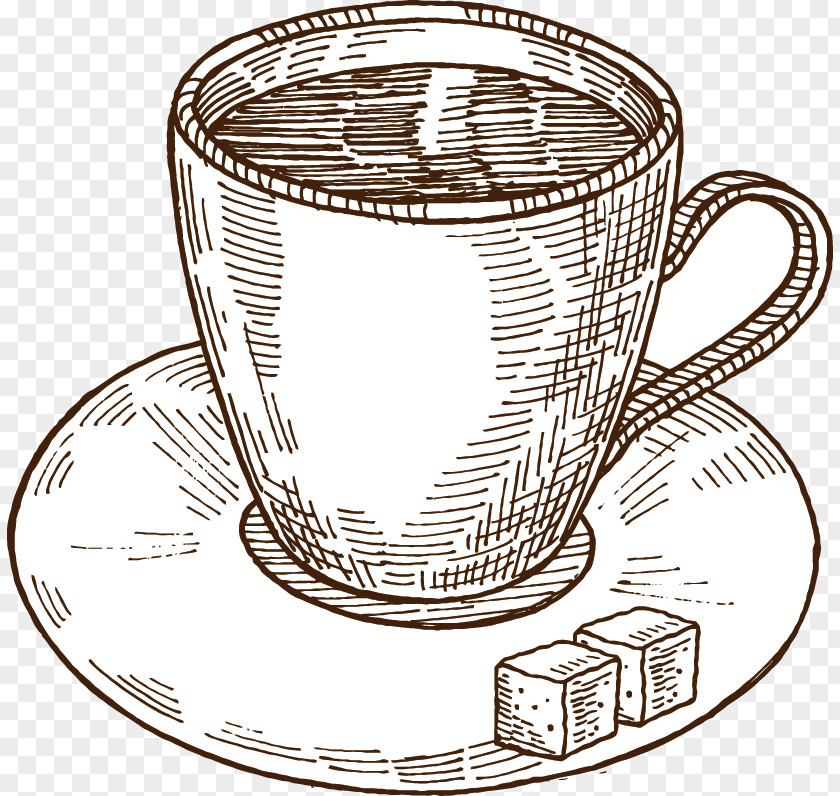 Hand-painted Coffee Cup PNG