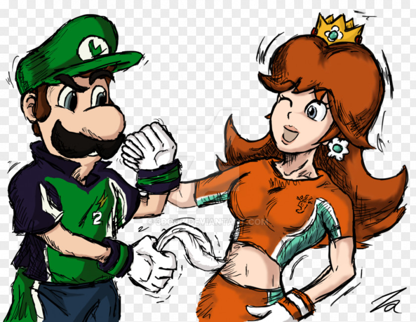 Luigi Princess Daisy Rosalina Mario Strikers Charged Peach PNG