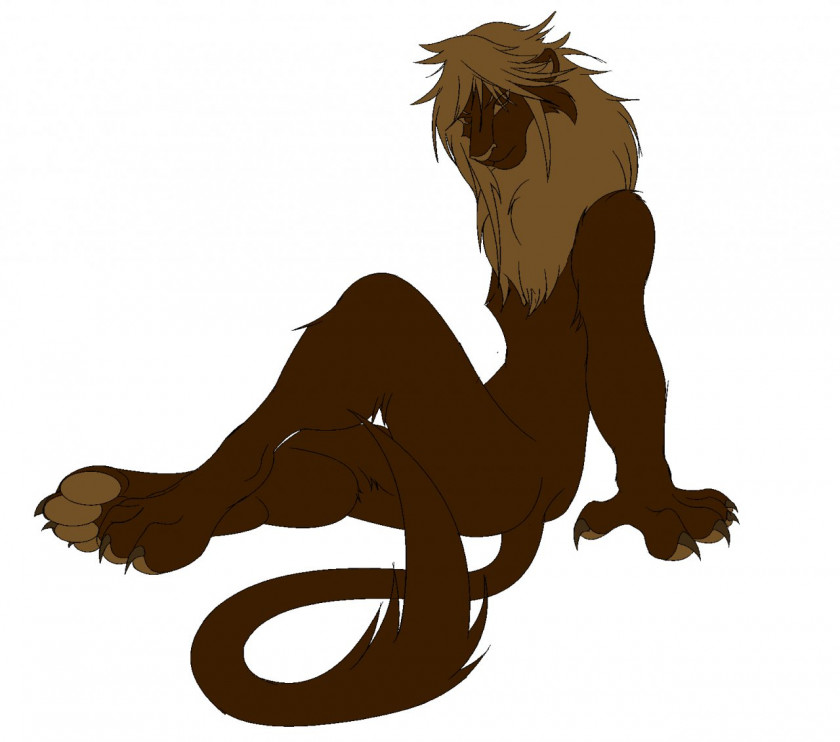 Scars Lion Simba Cat Anthropomorphism Line Art PNG