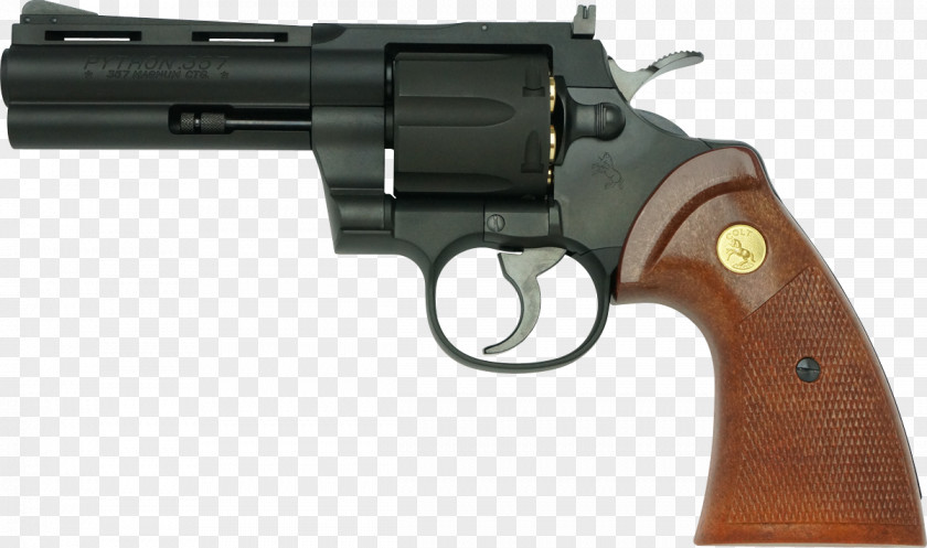 Tanaka Colt Python .357 Magnum Colt's Manufacturing Company Cartuccia Revolver PNG