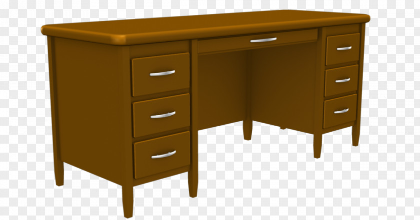 Work Space Writing Desk Table Drawer PNG