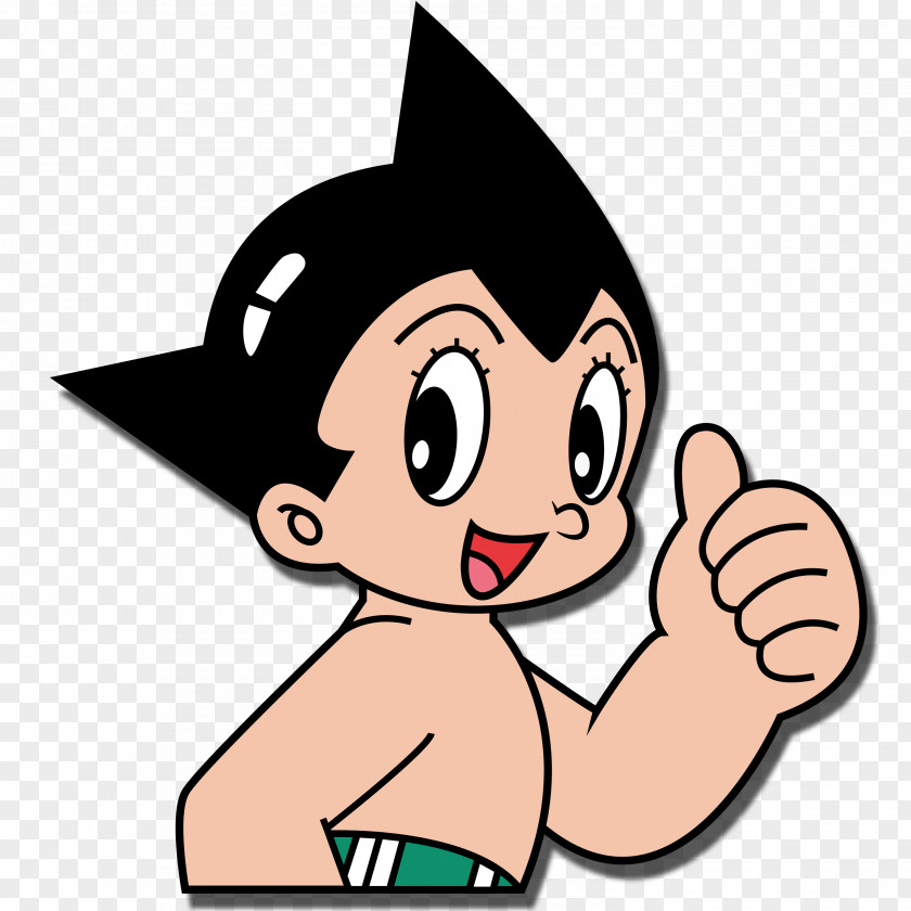 Astro Boy Cartoon Free Line Thumb Clip Art PNG