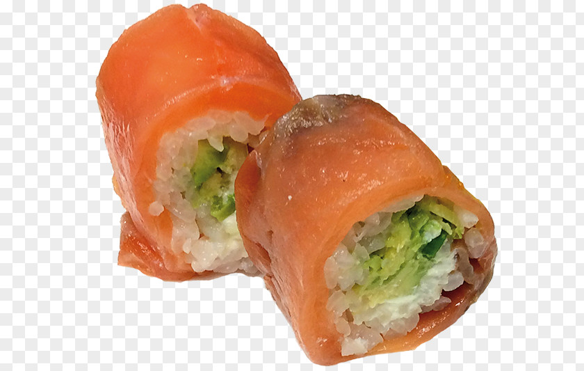Sushi California Roll Smoked Salmon Spring Vegetarian Cuisine Popiah PNG