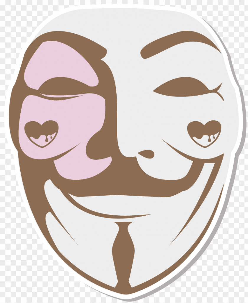 V For Vendetta Guy Fawkes Mask Stencil Drawing PNG