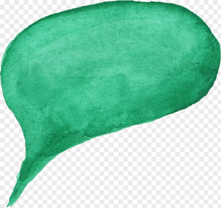 WATERCOLOR GREEN Speech Balloon Watercolor Painting Green PNG