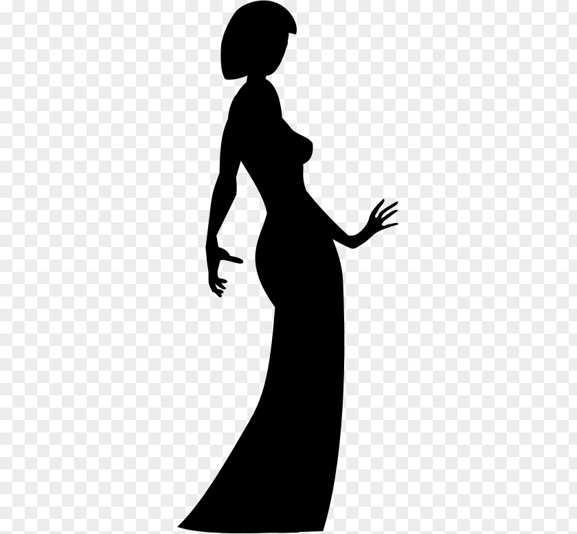 Woman Silhouette Dress Clothing Clip Art PNG