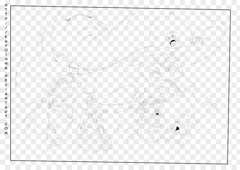Akibakei Mammal Paper Line Art Sketch PNG