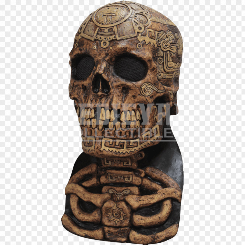 Ancient Costume Latex Mask Halloween Aztec PNG