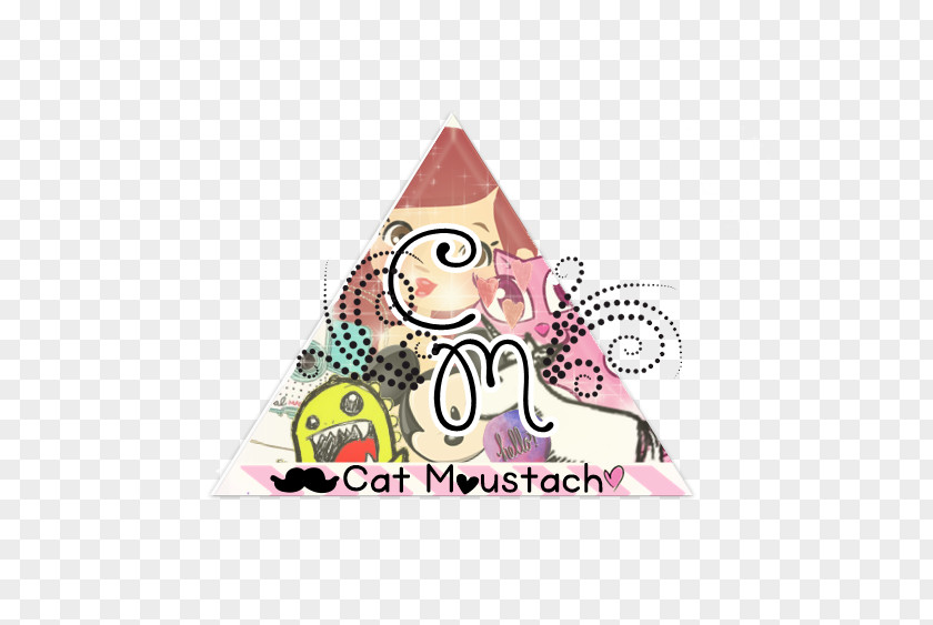 Hat Party Cartoon Pink M Font PNG