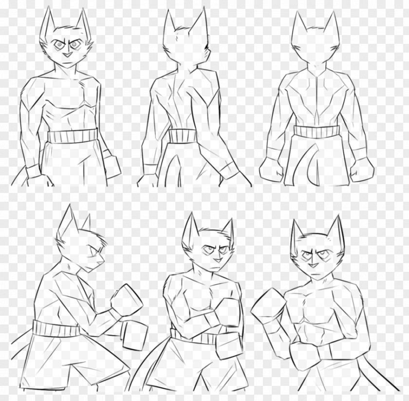 Turn Around Line Art Clothing Sketch PNG