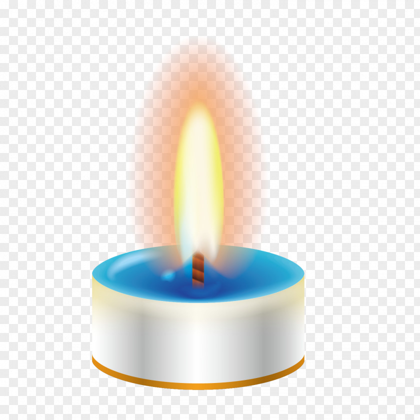 White Candle Vector Material Euclidean Flame PNG