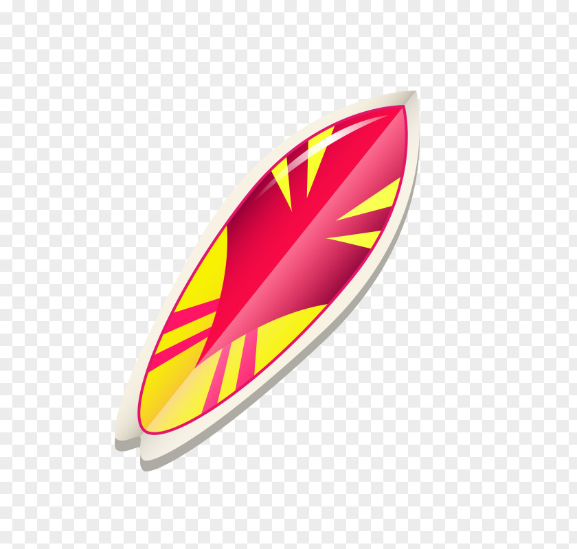 Cartoon Skateboard Surfboard Surfing Icon PNG