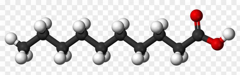 Coconut Oil Ball-and-stick Model Octane Molecule Butane Caprylic Acid PNG