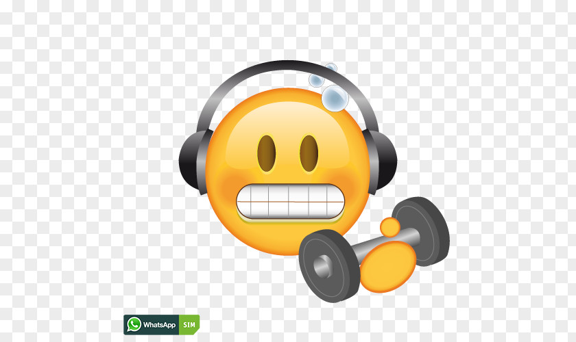 Hantel Emoticon Smiley Emoji WhatsApp PNG