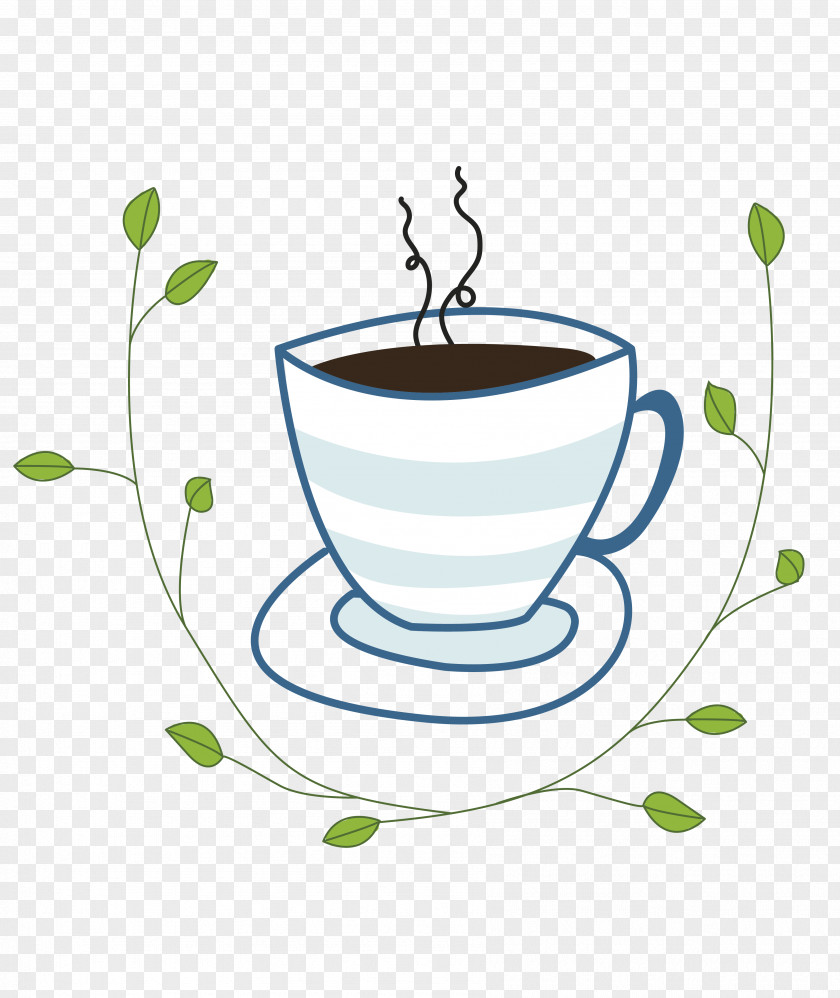 Leaf Coffee Cup Flowerpot Clip Art PNG