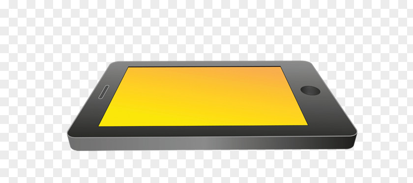 Tablet Phone Yellow Electronics Rectangle Multimedia PNG