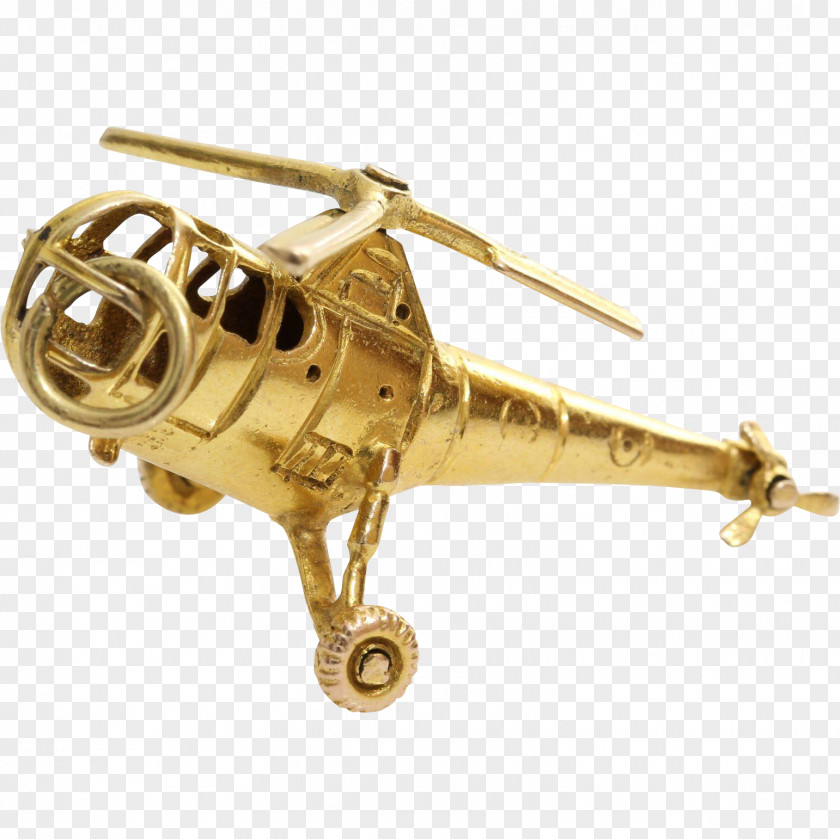 Helicopter Metal Rotorcraft 01504 Gold Propeller PNG