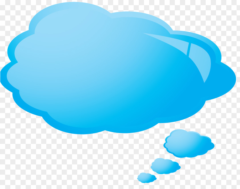 Thought Cloud Bitmap Clip Art PNG