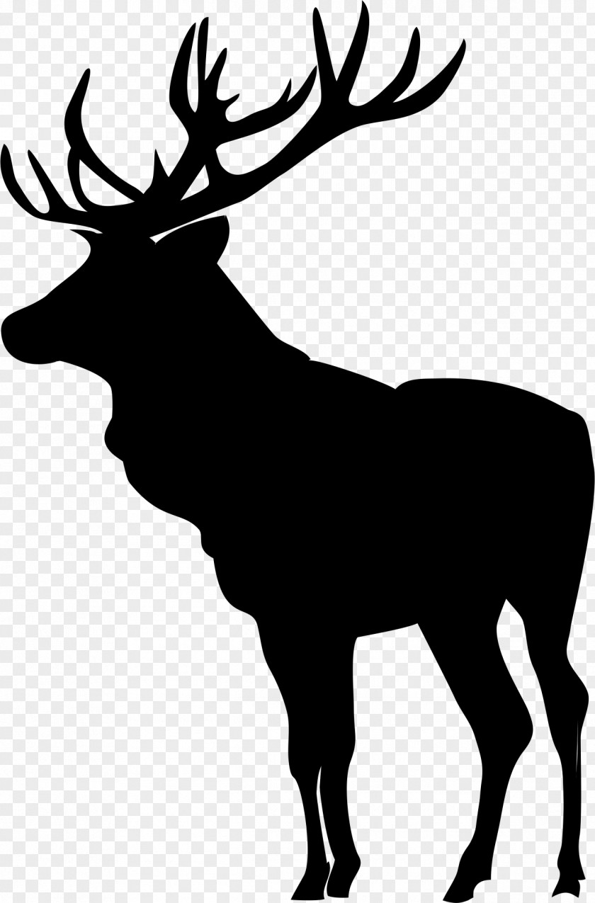 Deer Head Elk Moose Silhouette Clip Art PNG