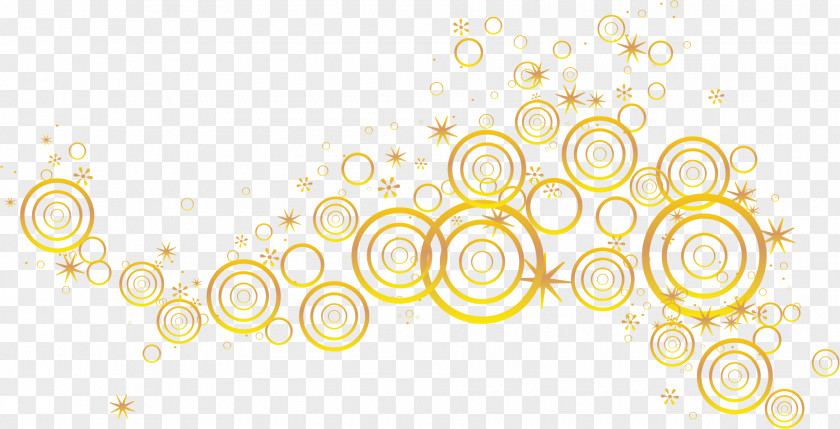 Golden Circle Brand Yellow Pattern PNG