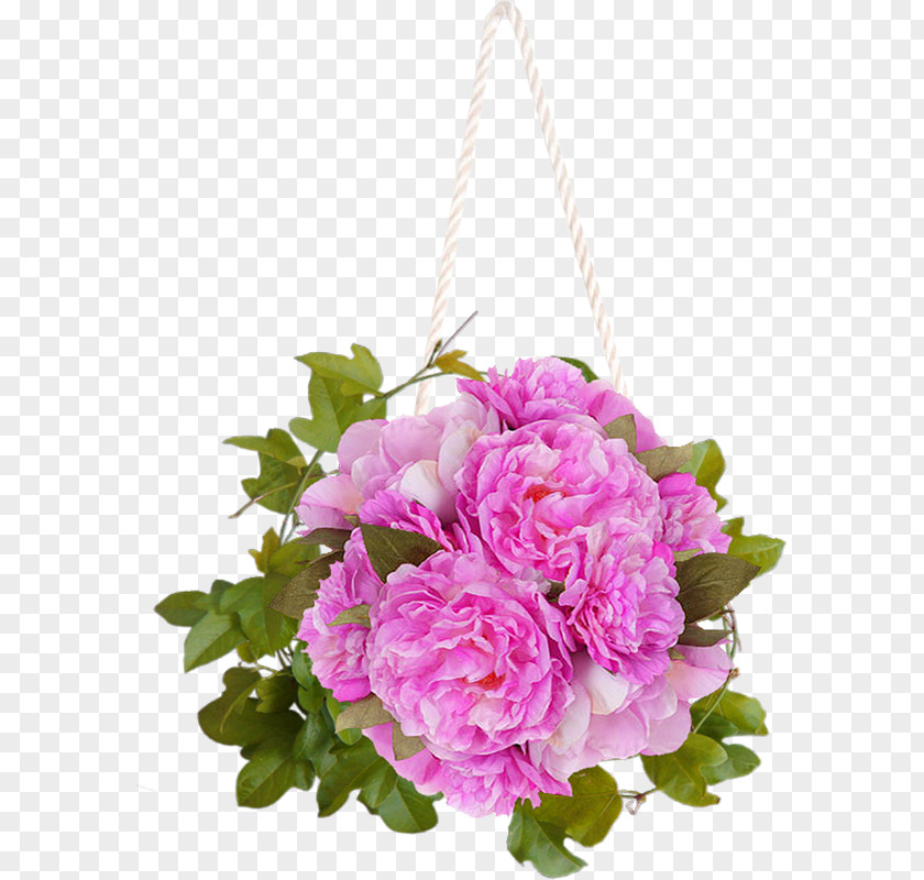 Pink Flower Rope Potted Decorative Pattern PNG